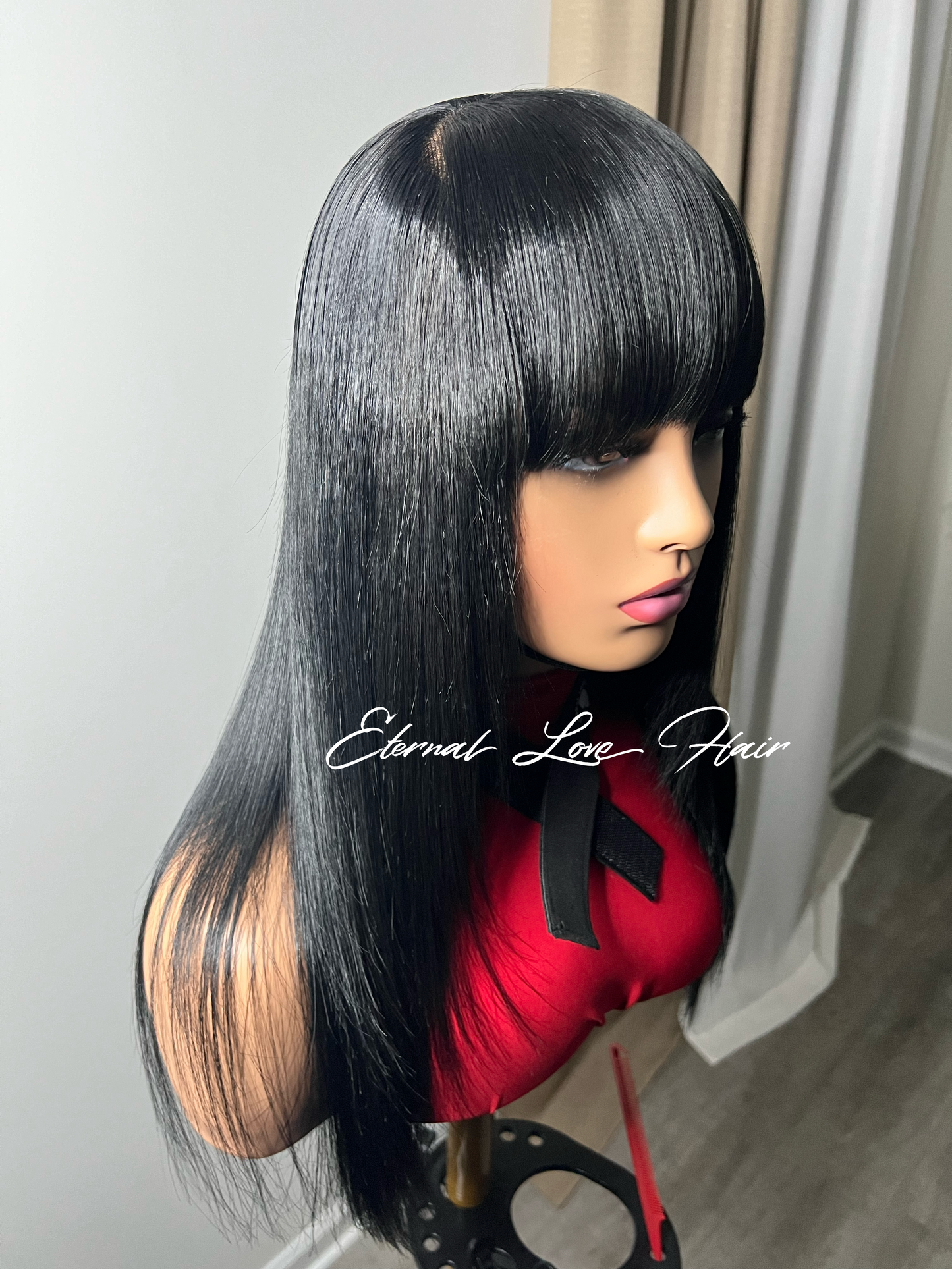 Burmese Top Virgin Hair 5x5 Closure Straight Wig