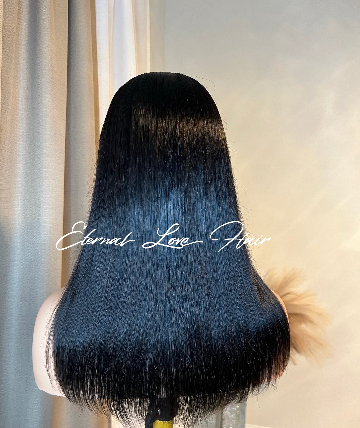 Burmese Top Virgin Hair 5x5 Closure Straight Wig