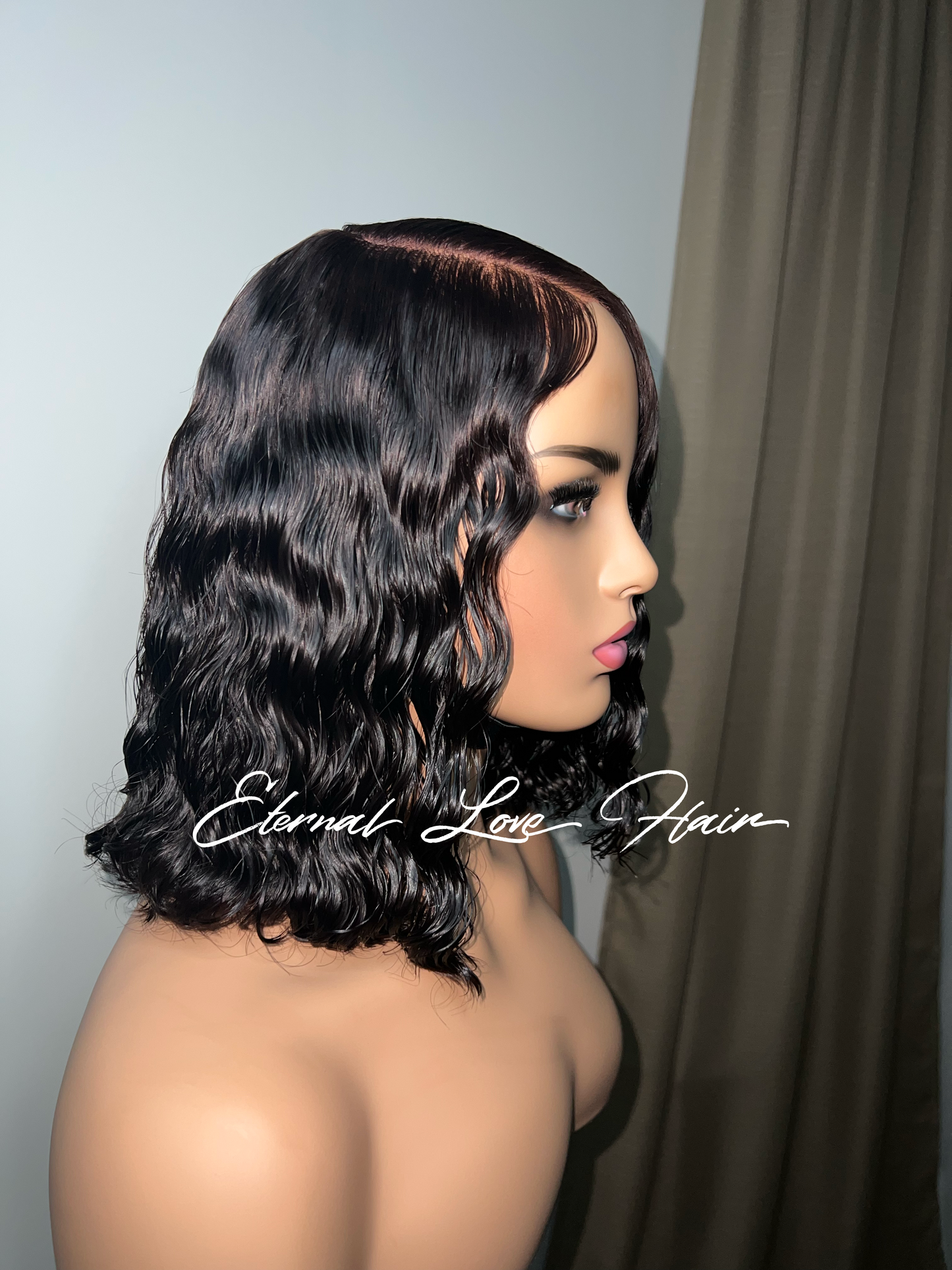 Cambodian Virgin Hair Deep Wave 5*5 Closure Wig