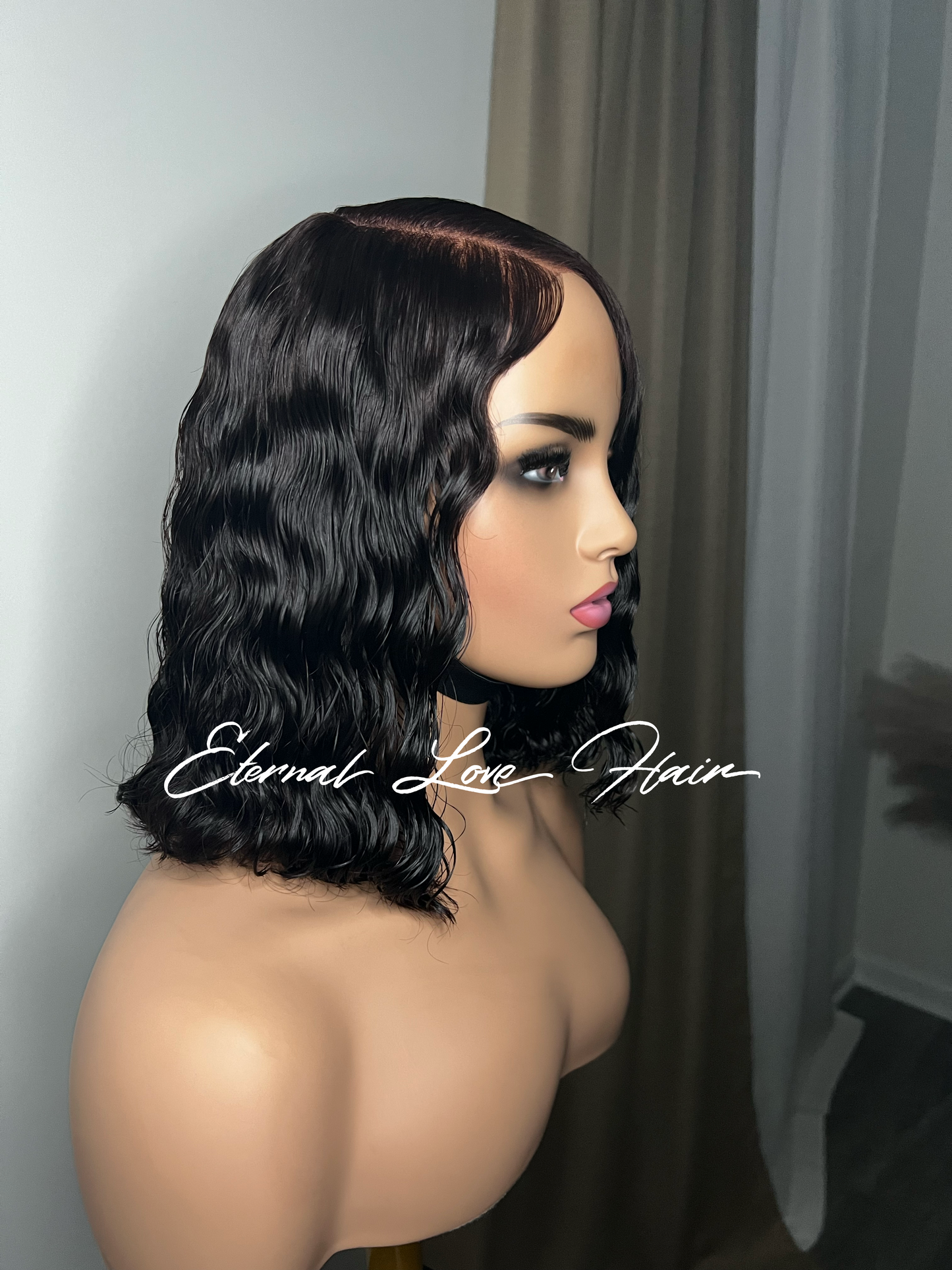 Cambodian Virgin Hair Deep Wave 5*5 Closure Wig